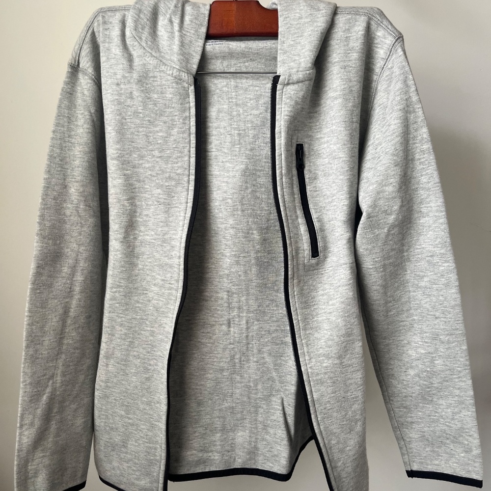 Gray kids zip-up hoodie